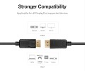 Unitek Y-C607BK DisplayPort 1.2 Cable 4K60Hz 1.5m