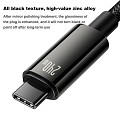 Baseus Cable USB-C to USB-C Tungsten Gold 240W 3.0m Black