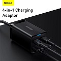 Baseus Charger Desktop 65W 2C+2U EU+100W USB-C Cable Black