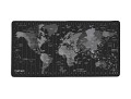 Natec TIME ZONE MAP XL Mousepad Grey Black