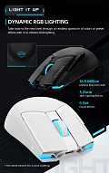 Machenike M7 Pro Wireless Gaming Mouse White