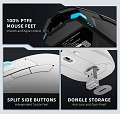 Machenike M7 Pro Wireless Gaming Mouse White