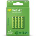 GP ReCyko+ Recharg Batteries AAA 950mah 4pcs 656.161UK