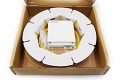 Kuwes Pre-Terminated Fiber Optic Outlet with Pigtail LC/APC SM Carton 30m