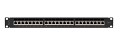 Lanberg Patch Panel 24-Port 1U 19 CAT7 FTP Shielded Black PPS7-1024-B