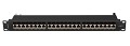 Lanberg Patch Panel 24-Port 1U 19 CAT7 FTP Shielded Black PPS7-1024-B