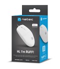 Natec Mouse Wired Optical 1000DPI White RUFF 2