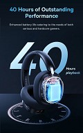 Baseus Wireless Headphones For PS5/PC/Switch Gaming AeQur GH02 Black