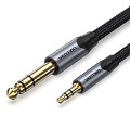 Vention AUDIO 3.5mm to 6.3mm M-M TRS Cable Braided Alum 10.0m BAUHL