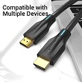 Vention HDMI Cable 2.1 8K Braided 5.0m AAUBJ