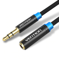 Vention AUDIO 3.5mm M-F Extension Cable Metal 5.0m VAB-B06-B500-M