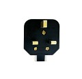 UK Power Plug 13A Heavy Duty Rubber Fused 10pk