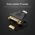 Vention HDMI Adaptor Male to DVI Female 24+5 Bi-Direction ECCB0