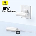 Baseus Powerbank 20W 5000mAh Plug-In USB-C 20W White