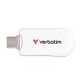 Verbatim USB Drive 3.2 PLECTRA USB-C 128GB White
