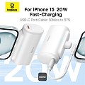 Baseus Powerbank 20W 5000mAh Plug-In Lightning 20W White