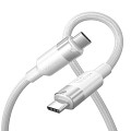 Vention IT Cable USB-C 3.2 Gen2 M-M 1.0m Braided Aluminum White TRGWF