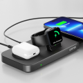 Unitek P1222B 5-in-1 MagMighty Combo 48W 3x Wireless Charging Areas 1x USB-A 1x USB-C