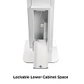 Brateck Tablet FloorStand AntiTheft 10-11 with Custom Branding PAD32-01 White