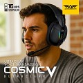 Armaggeddon COSMIC-V Gaming Headset USB+3.5mm+2.4G+BT PU Leather Ultraclear White