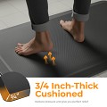 Lumivida Ergonomic Standing Mat Anti-Fatigue Shock Absorbion, Anti-Slip, Trip-Resistant, Waterproof STM02-5