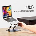 Unitek OT1098A Laptop Stand with 360 Rotation & Detachable Cooling Fan