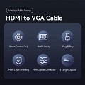 Vention HDMI-A Male to VGA Male Cable 3.0m Black ABMBI