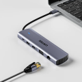 Unitek USB-C Hub USB3.0 HDMI/VGA/Gb/SD/Audio/PD100W D1113B