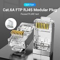 Vention NETWORK Connectors CAT6A FTP Modular Plug IDFR0-10 (10-Pack)