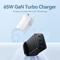 Vention Charger Wall GaN 65W 2xUSBC 1xUSBA Black FERB0-UK