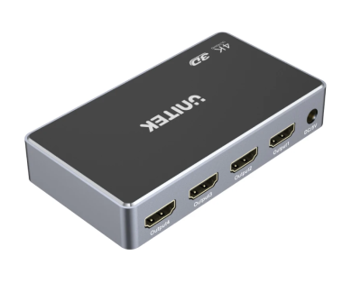Unitek V1109A 4K HDMI Splitter 1 In-4 Out Black/Space Grey
