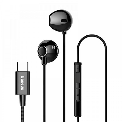 Baseus Encok C06 Type-C Wired Earphones Black