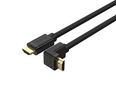 Unitek Y-C1008 HDMI Right Angle 4K/HDR Cable 270 Degrees 2m