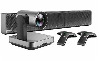 Yealink Video Conferencing Kit with UVC84 Camera, VCM34 Microphones & Soundbar for Large Rooms UVC84-BYOD-210