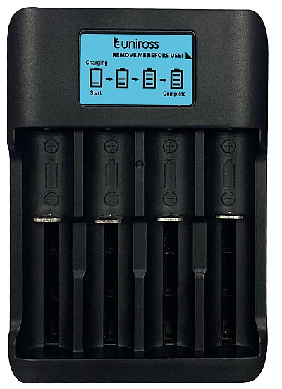 Uniross UCX007 Smart Tech Fast Charger for NiMH and Lithium Batteries