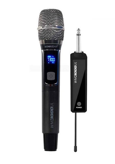 SonicGear WM3000UL 1xHandset Wireless UHF Microphone with Rechargeable Receiver