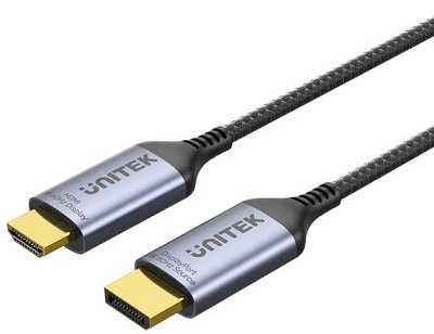 Unitek DisplayPort 1.4 to HDMI 2.1 Cable 8K60Hz 1.8m V1610A02