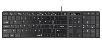 Genius SlimStar 126 Wired Silent Keyboard (English)