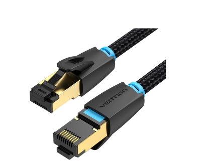 Vention NETWORK Cable CAT8 SFTP Braided 3.0m Black IKGBI