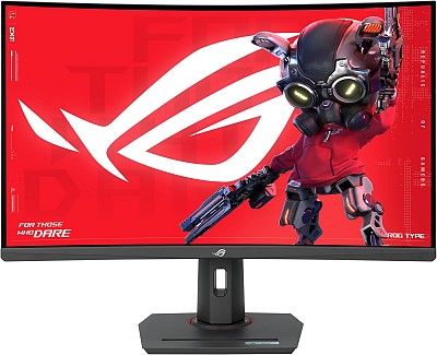 ASUS Monitor ROG Strix Gaming 32 2K Curved 180Hz HDR USB-C Ergonomic XG32WCS