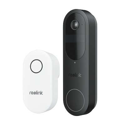 Reolink BP Battery Video Doorbell 4MP Black with Chime and 64GB MicroSD (D340B)
