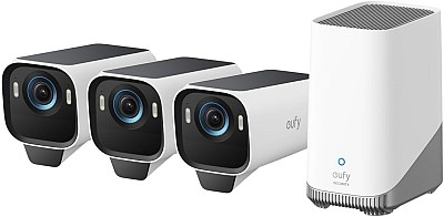 Anker Eufy Security Camera Kit  eufyCam S3 Pro 3Pack & Homebase3