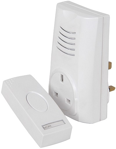 Mercury DB300 Wireless DoorBell Plug-in & Plug-Through 350.300UK
