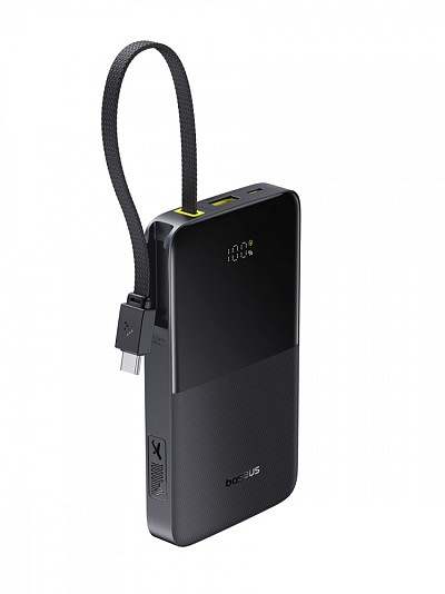 Baseus Powerbank 22.5W 10000mAh + Display EnerFill FC51 Bipow2 Pro Black