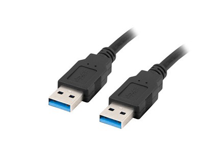 Lanberg USB Type-A 3.0 Male to Male Cable 1.0m Black