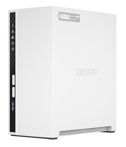 QNAP NAS 2-Bay Tower ARM Quad-Core, 2GB RAM & Gigabit Ethernet TS-233