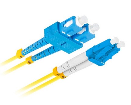 Lanberg Fiber Patch Cord SC/UPC-LC/UPC SM 9/125 Duplex LSZH 2.0m
