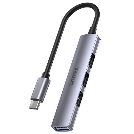 Unitek USB-C Hub 4port 3xUSB2.0 1xUSB3.0 H1208B