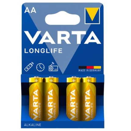Varta Alkaline AA 4pcs Longlife