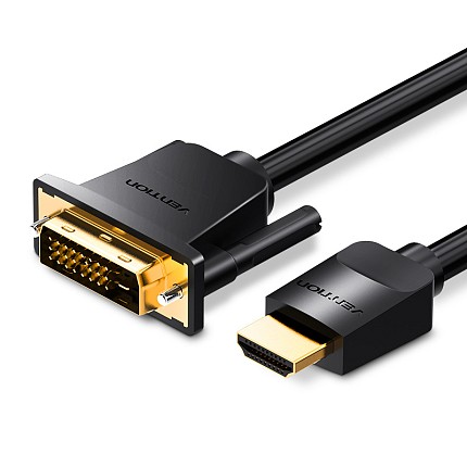 Vention HDMI Cable to DVI 24+1 BiDirection 5.0m ABFBJ